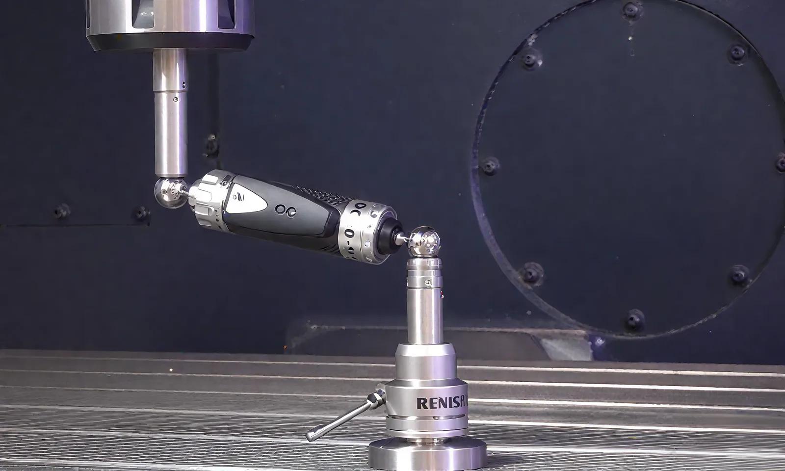 Renishaw ballbar mounted for circular interpolation testing